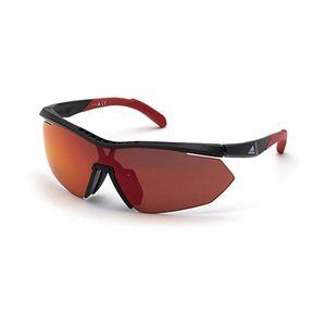 Adidas Sunglasses 0SP0027/S 01L Semi Rimless With Red mirror for Men